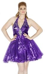 Crystals Lace Beaded Applique Crystal Backless Chiffon/Taffeta/Tulle Prom Dress/Quinceanera Dress 