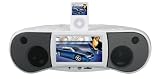 White Multimedia Entertainment System With DVD Player, iPod Dock, 7 TFT, mp4