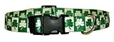 Irish Shamrock Dog COLLAR - Large (18
