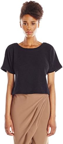 Vincetta Women's Boxy Tee M Black