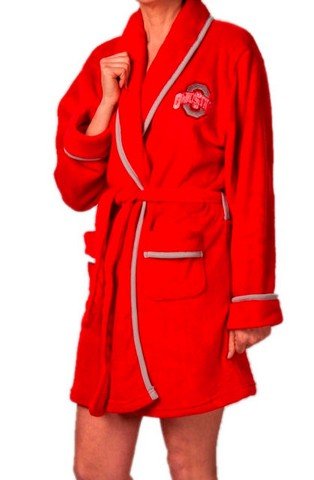Ohio State University Buckeyes Women's Plush Bathroom Robe