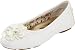 AK Anne Klein Sport Women's Bloom Ballet Flat,White,6.5 M US