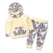 AMA(TM) Toddler Baby Girl Boy Deer Hooded Blouse Tops+Pants Outfits Set