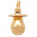 14K Gold Baby Pacifier Charm Infant Binky Jewelry 11mm
