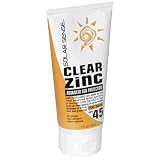 Solar Sense Clear Zinc SPF 45, for Body (150 ml), 5-Ounce Tubes (Pack of 2)