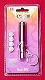 Led Flashlight, Whistle, Compass, Key Chain METAL FL 312