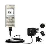 International Wall / AC Charger for the Sony Ericsson k200a - Gomadic Brand w/ TipExchange Technology