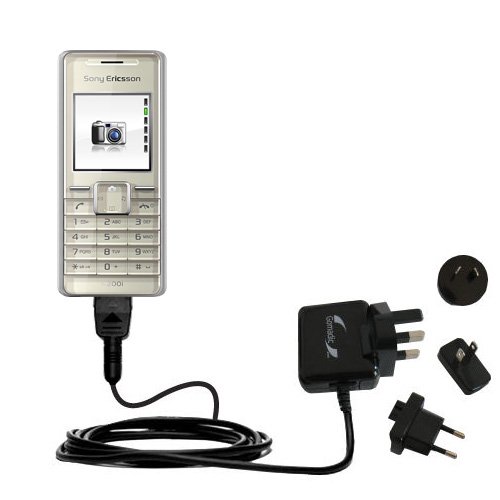 International Wall / AC Charger for the Sony Ericsson k200i - Gomadic Brand w/ TipExchange Technology
