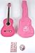 SX GRC1K CPK Gypsy Rose Pink Acoustic Guitar Package