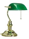 Banker's Solid Brass Finish Banker Table Desk Lamp