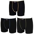 3er Pack schwarze Remixx Boxershort, gek�mmte Baumwolle mit 5% Elasthan in 4 Gr��en