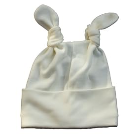 Baby Knotted Hat Cream 0-3m