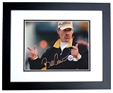Bill Cowher Autographed Pittsburgh Steelers 8x10 Photo BLACK CUSTOM FRAME