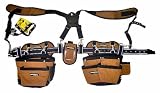 Tools & Hardware : Carpenters Rig - Nylon Double Pouch W/Suspender RWT#003 - (L - XL)