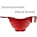 Hanging Red Colander - 3 Quart, Oval Plastic Strainer for Kitchen Sink - Sold by Arron Kelly