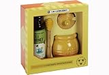 Le Creuset Stoneware Honey Pot with Savannah Bee Co. Honey