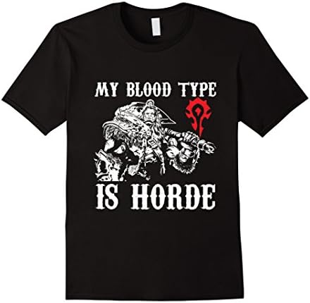 Men's WOW horde blood Medium Black