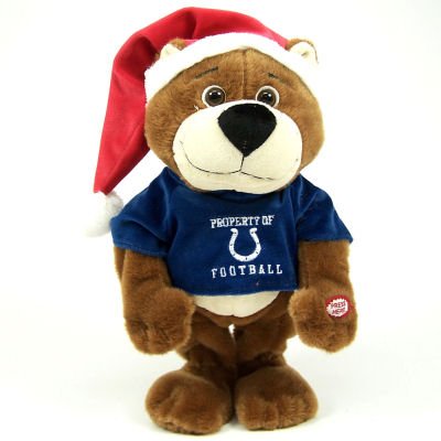 Buy INDIANAPOLIS COLTS MUSICAL DANCING CHRISTMAS TEDDY BEAR TOY by Forever Collectibles