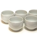白 丸煎茶湯飲み5客セット