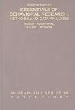 Essentials of Behavioral Research: Methods and Data Analysis