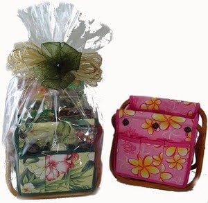 Hawaiian Caddy Gift Basket Beach Browning Lotion Sun Block After Sun Lotion Aloe Gel & Snacks