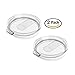 2 pack TOP QUALITY SIC LIDS with sliding lids For 30oz, Spill and Splash Resistant Lid and Straw friendly with Slider Closure for 30 oz. Tumblers - Fits YETI, Fits RTIC, Rambler Perfectly (ONLY LID)