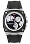 TechnoMarine Men's KRA02 Kra Carbon Fiber Black Dial Rubber Strap Watch