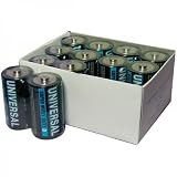 Universal Battery Super Heavy-Duty Battery Value Box - C (24 Pack)