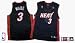 Dwyane Wade Miami Heat #3 Replica Adidas NBA Basketball Jersey (Black)