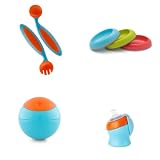 Edgeless Dish Bowls, Utensils, Snack Ball, and Swig Sippy Cup Set