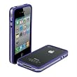 Scosche IP4EPUV Clear on Purple Polycarbonate & Rubber Edge Case for the New iPhone 4S and iPhone 4 (Verizon and AT&T)