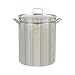 Bayou Classic 1036 36-Quart Stainless Steel Stockpot with Lid