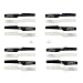 Coolplay 4set=16pcs UDI U817 U817C U817A U818 U818A Main Blades Props Spare Part with 10pcs Mounting Screws for Udric RC Quadcopter