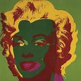 Marilyn Monroe (Marilyn), c.1967 (on green) Art Print Art Poster Print by Andy Warhol, 12x12