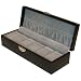 Watch Box Case For 6 Watches Leather Black