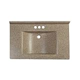 Imperial Marble Satin Stone Wave Bowl Series Vanity Top in Various Sizes