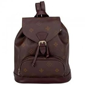 Gigi ChantalTM Brown Backpack Purse