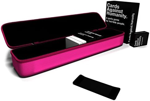 N cased - Large Hard Case for C. A. H. Card Game | Fits the Main Game + All 6 Expansions. Includes 5 Moveable Dividers. Fits about 1400 Cards. BUNDLE | 8 pcs set (Pink)