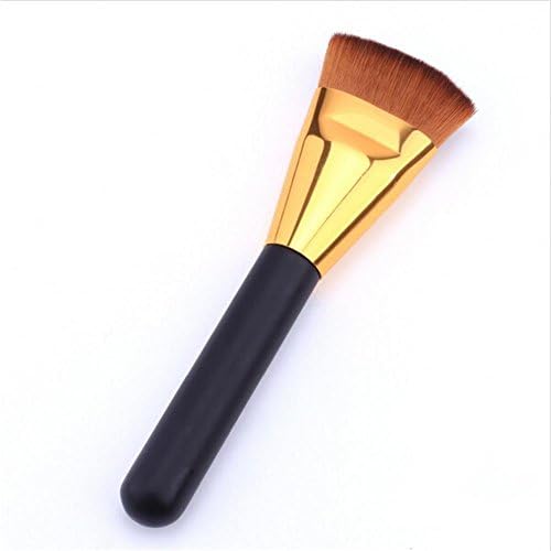 1pcs Professional Maquiagem Makeup Brushes Makeup Blending Flat Contour Blush Face Foundation Repair Capacity for Women (Black Gold)
