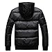 Hee Grand Men's Hooded Cotton-Padded Coat Black