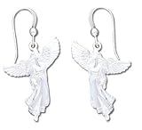 Angel Solid Sterling Silver Earrings