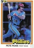 1981 Donruss Pete Rose Baseball Card #251 - Shipped In Protective Display Case!