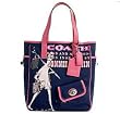 Coach Bonnie Girly Canvas Bag Tote 13530 Navy Pink
