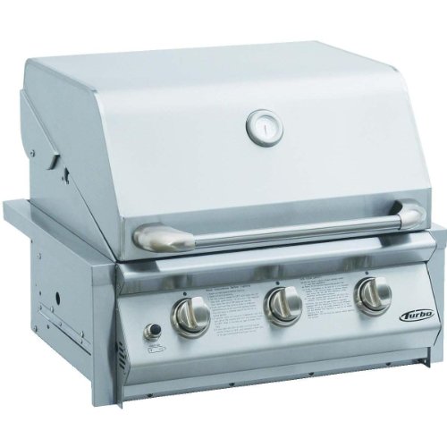 Turbo By Barbeques Galore 26-inch 3 Burner Built-in Propane Gas Grill