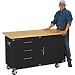 Torin Professional Rolling Workbench - 3000-Lb. Capacity, Butcher-Block Top
