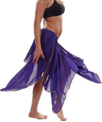 Miss Belly Dance Women's 4 Panel Chiffon Skirt