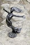 Aluminum NARIDA SEA Water NYMPH Mermaid SCULPTURE Black Finish ABSTRACT Garden/Home STATUE by Achla