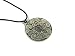 Tudor Rose Talisman Pewter Pendant on Corded Necklace