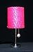 Office Products : Acrylic Hot Pink Color Crushed Glass Lamp/ 5871-1P