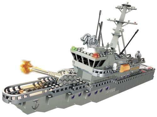 Mega Bloks - Probuilder M1064 Gromitz Minehunter Boat On Sale